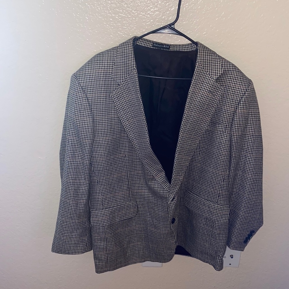 Vintage Stanfford Blazer Jacket Fits size Men L-XL Custom Tailored in USA